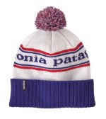 Patagonia Powder Town Beanie Park Stripe Viking Blue