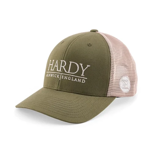 Hardy_Flexfit110WordmarkTrucker_Olive