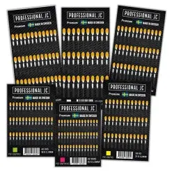 PROFESSIONAL JC Jungle Cock Premium Ark -viidakkokukon silmähöyhenjäljitelmä