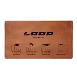 LOOP Heritage Leather Fly Tying Mat -sidontamatto