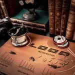 LOOP Heritage Leather Fly Tying Mat -sidontamatto
